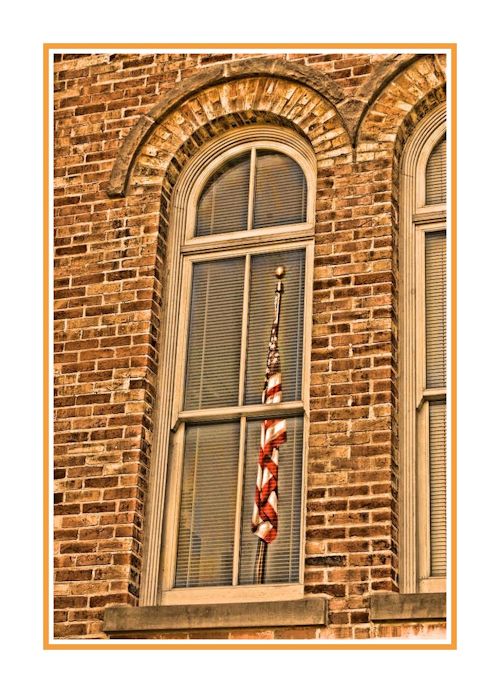 Flag Reflected in AcademyWindow